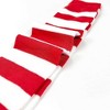 Striped Patterned - Over the Knee - High Socks from the Sock Panda (Women's Sizes Adult Medium) - Red and White - 3 of 3
