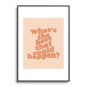 DirtyAngelFace Whats The Best That Could Happen 13"x19" Black Metal Framed Art Print - Deny Designs - 1 of 3