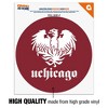 University of Chicago Primary Logo Automotive Car Window Locker Circle Bumper Sticker - 3 of 4