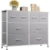 GALAXHERO 8-Drawer Dresser for Bedroom, Fabric Storage Dresser, Wide Chest of Drawers for Living Room, Closet, Entryway,Light Grey - 2 of 4