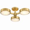 Crystorama Lighting Orson 3 - Light Semi-Flush Mount in  Modern Gold - 4 of 4