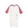 Hudson Baby Infant Girl Thermal Gown 3pk, Creative Rainbows - 2 of 4