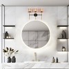 LNC Echonalyri  Polished Gold and Matte Black Modern/Contemporary  Wall Lights,Smoked Textured Glass Shade,1 Light/2 Light/3 Light/4 Light - 4 of 4