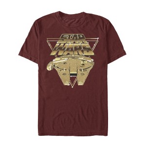 Men's Star Wars The Last Jedi Millennium Falcon Pixel T-Shirt - 1 of 4