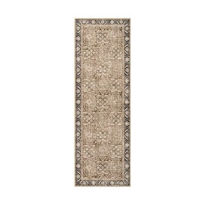 Lahome Grasso Vintage Machine Washable Area Rug-Soft Carpet for Living Room, Bedroom, or Office