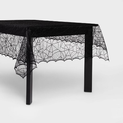 Photo 1 of 60x84 Lace Halloween Tablecloth - Hyde  EEK! Boutique