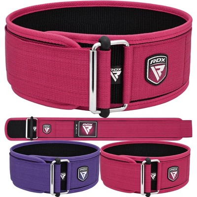 RDX Sports Weight Lifting Belt 4 Adjustable Back Lumbar Support Bodybuilding, Powerlifting Functional Strength Training Exercise Fitness Workout