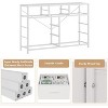 Jojoka 10 Drawer Dresser TV Stand with Non-Woven Organizer, Small TV/Media Stand with Metal Frame - 4 of 4