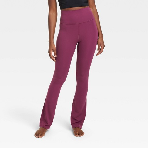 Women's Everyday Soft Ultra High-Rise Bootcut Leggings - All In Motion™  Burgundy 4X
