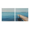 (Set of 2) 20"x20" Etang de Thau by Laura Evans Unframed Wall Canvas Set - Kate & Laurel All Things Decor: Modern Nautical Wall Art - 2 of 4