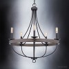 Urban Ambiance Luxury Farmhouse Farmhouse Chandelier,  30" x 26",  Charcoal Finish, UHP2901 - 3 of 4