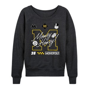 Women's - Monopoly - Racing Lightweight French Terry Wide Neck Long Sleeve Shirt - 1 of 4