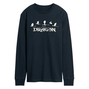 Men's - How To Train Your Dragon - Dragons Long Sleeve Graphic T-Shirt - 1 of 3