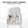 BabyBond Portable 3 in 1 Baby High Chair, Convertible High Chair for Babies and Toddlers with 5 Point Harness and Three Adjustable Height Settings - 4 of 4