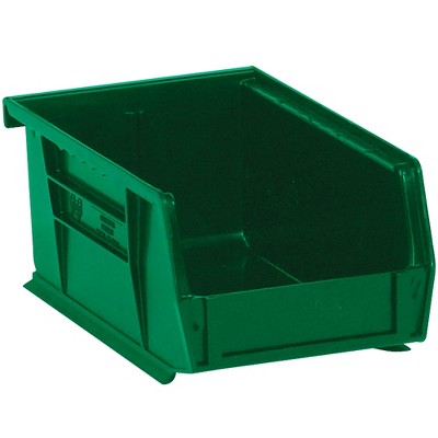 Box Partners Plastic Stack & Hang Bin Boxes 9 1/4" x 6" x 5" Green 12/Case BINP0965G