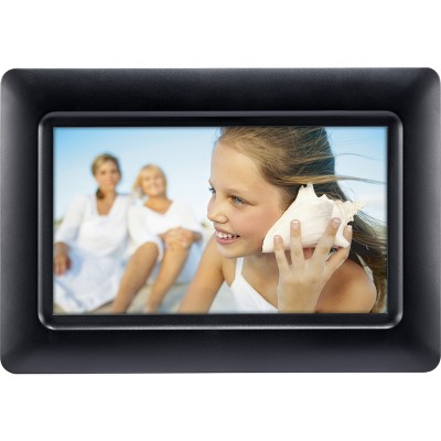 GPX PF711B 7-Inch Digital Photo Frame with SD/MMC Memory Card Reader 