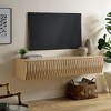 Modway Vaughn 64 Inch Wall Mounted TV Stand in Ash - Floating Entertainment Center with Storage-Mid Century Modern Low Profile Media Cabinet for Wall - 2 of 4