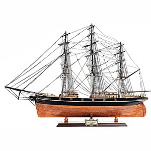 Model Ship 34.5" - Cutty Sark Clipper Replica No Sail with Painted Hull Display By Old Modern Handicrafts - 1 of 4