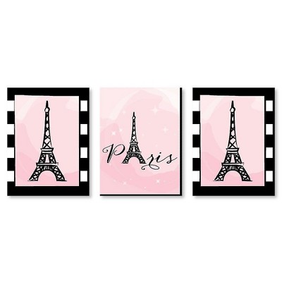 Big Dot Of Happiness Paris, Ooh La La - Baby Girl Nursery Wall Art ...