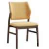 Fabric & Walnut Finish Side Chair (Set of 2) - 4 of 4