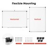 INFURNIC Magnetic Dry Erase Board Whiteboard Home Office School Sliver Reinforced Dry Eraser Dry Erase Markers Magnetic Pins, Silver, 23.6"*0.4"*35.4" - 3 of 4