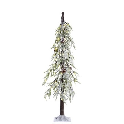 The Lakeside Collection Lighted Alphine Christmas Trees - 3 1/2-Ft.