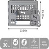 NAYSAYE Dog Pet Playpen Gate for Dogs Cats Safe Secure Indoor Outdoor Pet Fence with Gate Easy to Clean Keep Pets Secure, Gray, 33.54"*33.54"*23.82" - 3 of 4
