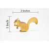 Squirrel, Tree, Ground, Sciuridae, Hand Painted, High Quality, Hard Rubber, Realistic, Very Nice Design, Model, Toy, 2 Inches.   CWG179 BB41 - 2 of 4