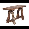 Royal Hampton Wooden Garden Patio Bench With Retro Etching - 3 of 4