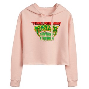 Women's - Teenage Mutant Ninja Turtles - Movie Logo Cropped Graphic Hoodie - 1 of 3