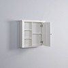 Lirago White Wall-Mounted Bathroom Cabinet with Door-Slim Storage for Small Spaces 20.86"Lx5.71"Wx20"H - 3 of 4