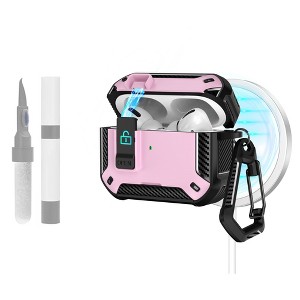 HTUTWOO Compatible with AirPods Pro 3 Case, with Back Magnetic Suction Function, Phone Holder and Cleaning Kit - 1 of 4