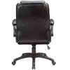 Vynxaria Modern Adjustable Office Chair, Leather Upholstered Swivel Chair for Office Room, Gray - 3 of 4