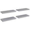 vidaXL Floating Wall Shelves 4 pcs Gray 23.6 inches x9.3 inches x1.5 inches  MDF - 2 of 4