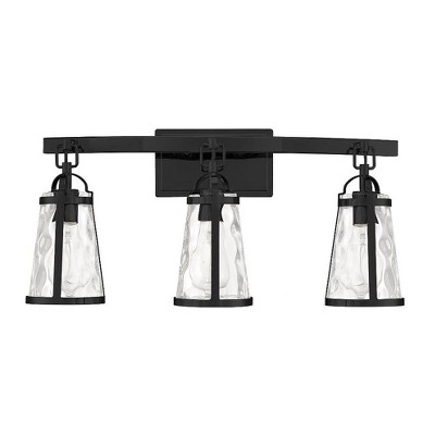 Savoy House Albany 3 - Light Vanity in  Black