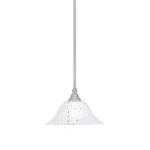 Toltec Lighting Any 1 - Light Pendant in  Brushed Nickel with 10" Frosted Crystal  Shade - 1 of 1