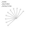 Unique Bargains DIY Craft Necklaces Bracelets Earrings Jewelry Making Iron 21 Gauge Eye Pins 200 Pcs - 4 of 4