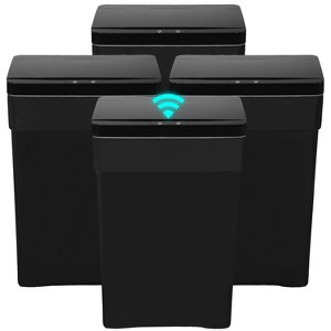 FDW Trash Can 13 Gallon 50 Liter Touchless Trash Bin with Lid Plastic Kitchen Waste Bin Quiet Operation &  Adjustable Sensitivity - 1 of 4