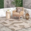 Nuloom Imogene Geometric 4x6 Indoor/Outdoor Area Rug for Living Room Patio Deck Front Porch Kitchen, Tan - 2 of 4