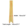 INSPIRE CHIC Women Pleated Pure Chiffon Long Solid Color Semi Sheer Stretchy Neck Scarves 1Pc - 3 of 4