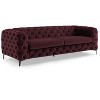 MINIMORE Modern Style Ghaleb 93.3"W  3Seater Square Arms Chesterfield Sofa - 3 of 4