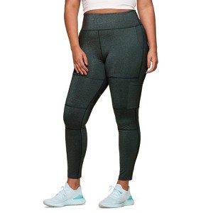 Walkpop Women's Haley Heathered Cargo Legging Activewear - 1 of 4