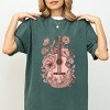 Simply Sage Market Pink Guitar Floral Garment Dyed Tee - 2 of 4