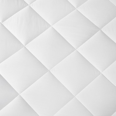 King White Cotton Sateen Waterproof Mattress Topper