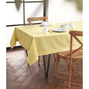 Solino Home Cotton and Linen Plain Tablecloth | Dru - 1 of 4