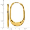 Chisel Stainless Steel Polished Yellow IP-plated Hinged Hoop Earrings - 4 of 4