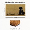 Evideco French Home Goods Sheltered Coir Doormat 30x18 Inch - 3 of 4