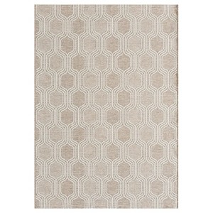 Luxe Weavers Moroccan Geometric Trellis Taupe 5x7 Indoor Area Rug - 1 of 4