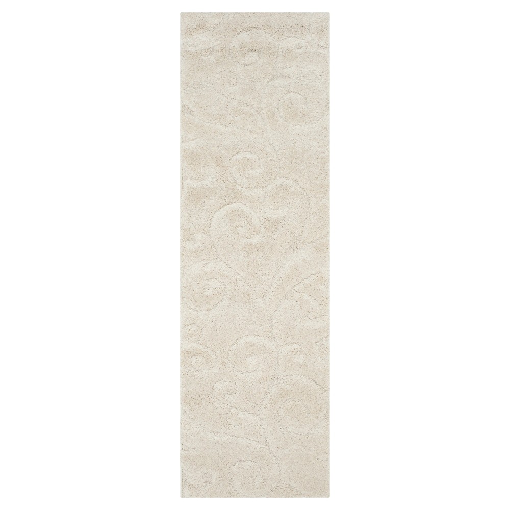  Runner Abstract Shag/Flokati Loomed Cream
