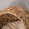 Kumasinova Handwoven Cat Bed,Wicker Egg Chair with Cushion,16.5"/19.75" Pet Bed&Hanging Cat Basket,Elevated Cat Beds for Indoor Cats - 3 of 4